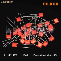 アンプ100 PCSオリジナルPhipilkor 0.1UF 104J 100V 5％アンプ非極フィルムコンデンサ