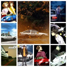 Stitch Initial D Anime Diamond Mosaic Painting Japanese Cartoon Cross Stitch Rhinestones Pictures Art Embroidery Full Drill Home Decor