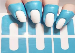 100PCS Creative Ushape Spillproof Nail Polish Varnish Protector Stickers Holder Tool Durable Manicure Tool Finger Cover4359353