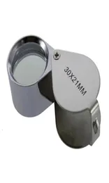 Mini 30X Glass Magnifying Magnifier Jeweler Eye Jewelry Loupe Loop Triplet Jewelers285O32519784129775