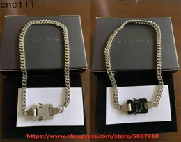 2021 Cubix Kette Halskette Männer Frauen Klassiker 1017 Alyx 9SM Halsketten Signature Metallschnalle Edelstahl Colorfast4099002