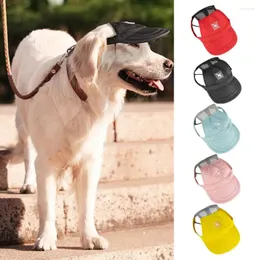 Boné de vestuário para cães fáceis de usar orifícios de ouvido design leves ao ar livre de beisebol de beisebol