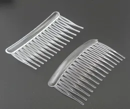 20PCS 15teeth medium size 45cm80cm White Clear plain Plastic hair combs for diy hair accessoriesSide combs for bridal wedding9410092