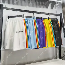 Palm PA 2024SS Summer Casual Men Women Women Rainbow Stripes Shorts Shorts traspirante Shorts comodo Basketball Pantaloni corti 4507 Angeli FGC