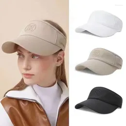 Berets Spring And Summer South Korea Clothing Ladies Solid Color Big Brim Topless Hat Visor Cap Peaked Ball