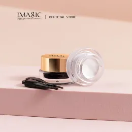 Eyeliner IMAGIC 2Color Eyeliner Gel With Brush Long Lasting Waterproof Quick Dry Black Matte Natural Professional Easy Wear Korea Makeup