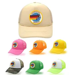Caps de bola Novo piloto nacional de caminhão chapéu surf de beisebol feminino c chapéu de festa da piscina de ventilação praia malha cs mens de pai j240506