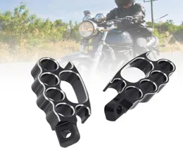 Pedals 60 Drop2Pcs Knuckle Footrest Durable Aluminium Motorcycle Foot Pegs Compatible With Fxcw Xl883n Xl1200n8483545