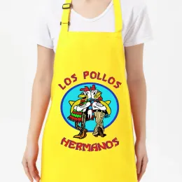 Grills 65*75 cm Justerbar Breaking Bad Los Pollos Hermanos Förkläd Grill Kitchen Chef Apron Professional för BBQ, Bakning