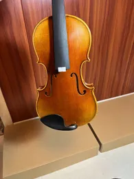 4/4 Mestre de violino fez um som claro de grande artesanato Maple Spruce Strad Cópia