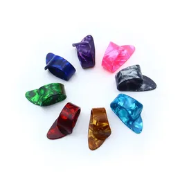 4 st/ställ in gitarrplockar Celluloid Finger Picks Guitar Plectrum Mantel för Acoustic Electric