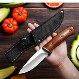 Ножи деревянная ручка среза нож кухня барбекю нарезки фруктовых ножей Cleaver Высокая твердость Портативный утилитный нож