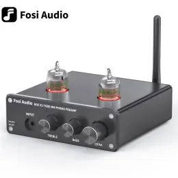 Усилитель FOSI Audio Bluetooth Phono Phono Preamp для предварительного усиления с фонографом по поворотам с усилителем вакуумной трубки 5654W Hifi Box x3