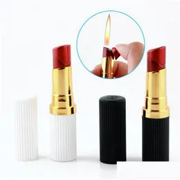 Lighters Home Collection Lighter Lipstick Shape With Er Gas Inflatable Smoking Accessories For Drop Delivery Garden Household Sundries Dhwd3