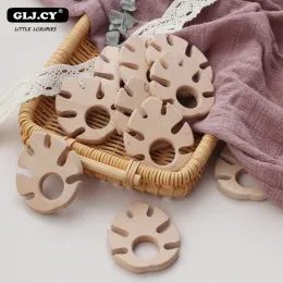 블록 20pc 아기 나무 등급 젖니 음식 아기 치아 만화 잎 모양 베이비 나무 Teether Waldorf 장난감 아기 Teether