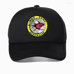 Ball Caps Tuna Surfing Surfing Surfs Up Retro Baseball Cap Summer Logo Surfer Beach Sunhat Women Outdoors Mesh oddychające czapki ciężarówki