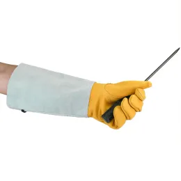 グローブシープスキン通気性保護用手袋カットと刺すような作業手袋屋外の耐熱性の安全手袋