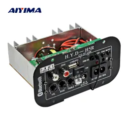 Amplificadores Aiyima Subwoofer amplificador de placa Bluetooth Audio amplificadores 12V 24V 220V para falantes de 58 polegadas DIY