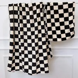 Toalha de banho xadrez de checkerboard de choques de banho macia amiga das toalhas grandes de absorção da praia de praia Handtuch 240506