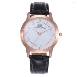 Orologi da polso classico orologio da uomo WOMENS WATTERFROUT Diamond Quartz Watch for Men Women PU Cint Fashion Couple