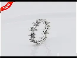 Band Drop Delivery 2021 Compatible P Ring Daisy Rings With Cubic Zircon 100Percent 925 Sterling Sier Jewelry Wholesale Diy Kka1951 62Fc2558254