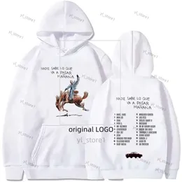 Bad Bunny Nadie Sabe Lo Que Va A Pasar Manana Merch Hoodies Winter Men Women Hooded Sweatshirts Fleece Tops Hip Hop Streetwear 9248