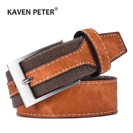 Other Fashion Accessories Mens casual canvas design with high-quality 3.5cm wide splicing work Str direct transport J240506