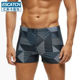 Calça de praia de roupas de banho masculina de roupas de banho masculina para homens de enormes grandes dimensões que vendem moda de moda imprimida de ângulo de nadar adulto Profissional de primavera quente