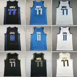 2024 Kyrie Irving Basketball Jersey 정통 스티치 Luka Doncic Jerseys Mens 청소년 여성 농구 저지