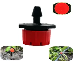 500pcs 8hos Bolos vermelhos Fluxo ajustável Micro bocal de picadas emissor de irrigação por gotejamento de gotejamento de pitador de sprinkler garden hidratings de água Y7240492