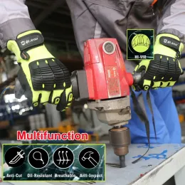 手袋NMSAFETY ANTI VIBRATION GLOVEVES MEN HEAVY DUTY INDUSTRIAL MECANIC SAFETY WELDING GARDE