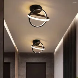 Lampki sufitowe Nowoczesne LED Surface salon dekoracje gospodarstwa domowego kwadratowy kształt lampy przejściowe balkon wewnętrzny oświetlenie