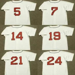 men 5 LOU BOUDREAU 7 AL ROSEN 14 LARRY DOBY 19 BOB FELLER 29 SATCHEL PAIGE 21 BOB LEMON 24 EARLY WYNN Baseball Jersey 262m