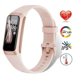 Браслеты Новые C60 Smart Watch Women Sport Fitness Watch для Android IOS водонепроницаемые температуры тела.