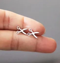 Everfast New Funny Shears Earring Minimalistyczne małe nożyczki kolczyki ze stali nierdzewnej Stunki Modne uszy biżuteria dla kobiet dziewczęta T12229378