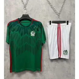 Testes masculinos de Jerseys de futebol 22-23 World B México Casa e fora da seleção nacional Jersey Jersey Infantil Size 16-3xl