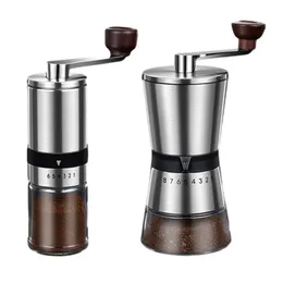 D0AB Manual Coffeerers Mill Burrs Cerâmica 68 Configurações ajustáveis Mills portáteis 240429