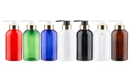 250ml x 25 Plastic Lotion Pump Bottles Gold Screw Cap PET Cream Bottle For Facial Cleanser Shampoo Shower Gel Makeup Remover8125488