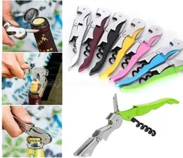 DHL 2021 Corkscrew Wine Bottle Openers Multi Colors Double At Action Beer Opener Home Most