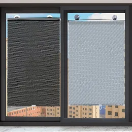Sonnenschutzwalzen Blinds Vorhänge Blackout Vorhang Saugnapfbecher lagernfreier Fensterküchenrollen Vorhänge für Schlafzimmer 240426