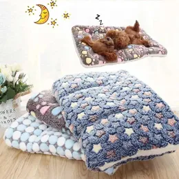 Кошачьи кровати мебель сгущенное домашнее животное кровать для собак кровать кошка мягкое меховое одеяло коврик для домашнего фланелевого матраса моют