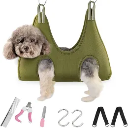 Grooming Cat Grooming Nail Cutting Anti Scratch Bite Fixed Bag Dog Triming Hammock Restraint Bag Pet Beauty Hängmatta hängande förnödenheter