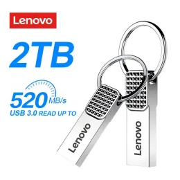 Adapter Original Lenovo Flash Drive 2TB USB 3.0 Waterproof High Speed ​​USB Stick Portable SSD 512 GB Metal Pendrive U Disk USB Memories