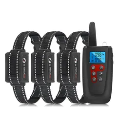 1000M Remote Control Dog Training Barking Collar Water Proof Bark Stopper With Deep Vibration Static Shock Pet Train Supplies323u3686059