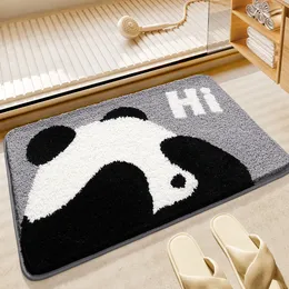 Fashion Letters houndstooth vision Bathroom carpet Bathtub2024 new fashion panda