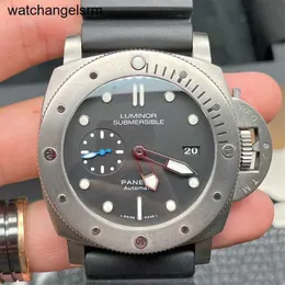 레이디스 손목 시계 Panerai submersible 시리즈 자동 기계식 시계 300 미터 방수 광화 다이빙 시계 남자 고급 시계 47mm 직경 PAM01305