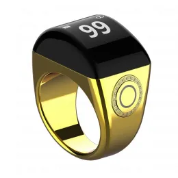 Браслеты Equantu Цинк сплав Tasbih Smart Ring для мусульман Tasbeeh цифровой Zikr Counter 5 Напоминание о молитве Bluetooth Водонепроницаемое QB702