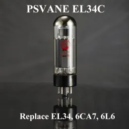 Förstärkare Psvane Tube EL34C Original Factory Matched Par Byt ut EL34 6CA7 6L6 för vakuumrörsförstärkare HIFI AMP Audio Free Frakt