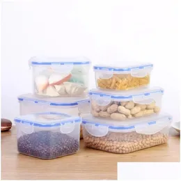 Lunch Boxes Bags Food Containers With Lids Meal Prep Container Airtight Storage Bpa- Refrigerator Fresh-Kee Box Drop Delivery Home G G Otjoe