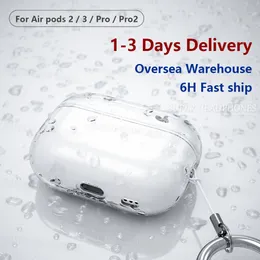 Para Apple AirPods Pro 2 2ª geração Airpod 3 Acessórios para fones de ouvido máximos TPU Solid TPU Capas de fone de ouvido de proteção sem fio Caso à prova de choque sem fio